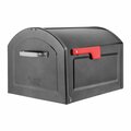 Architectural Mailboxes 12 x 14 x 18.3 in. Centennial Galvanized Steel Post Mounted Mailbox, Pewter AR5464